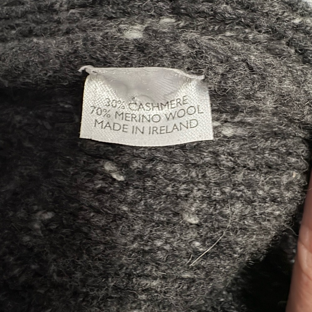 Todd Snyder Wool Cashmere Blend Cable Knit Cardigan - Picture 3 of 5